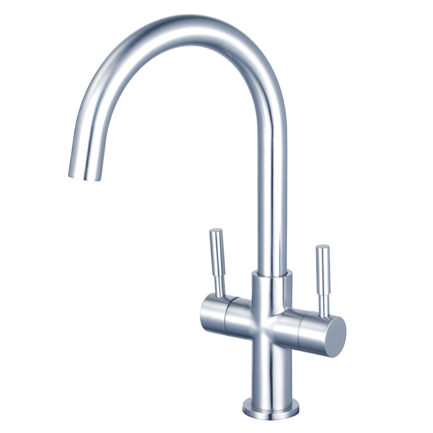 Kingston Sona LS8291DL - Concord Two-Handle 1-Hole Deck Mount Vessel Faucet, Polished Chrome — image 1